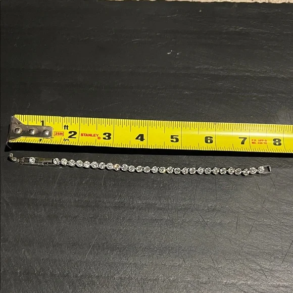 Swarovski Silver Bracelet with Clear Crystals - Picture 4 of 5